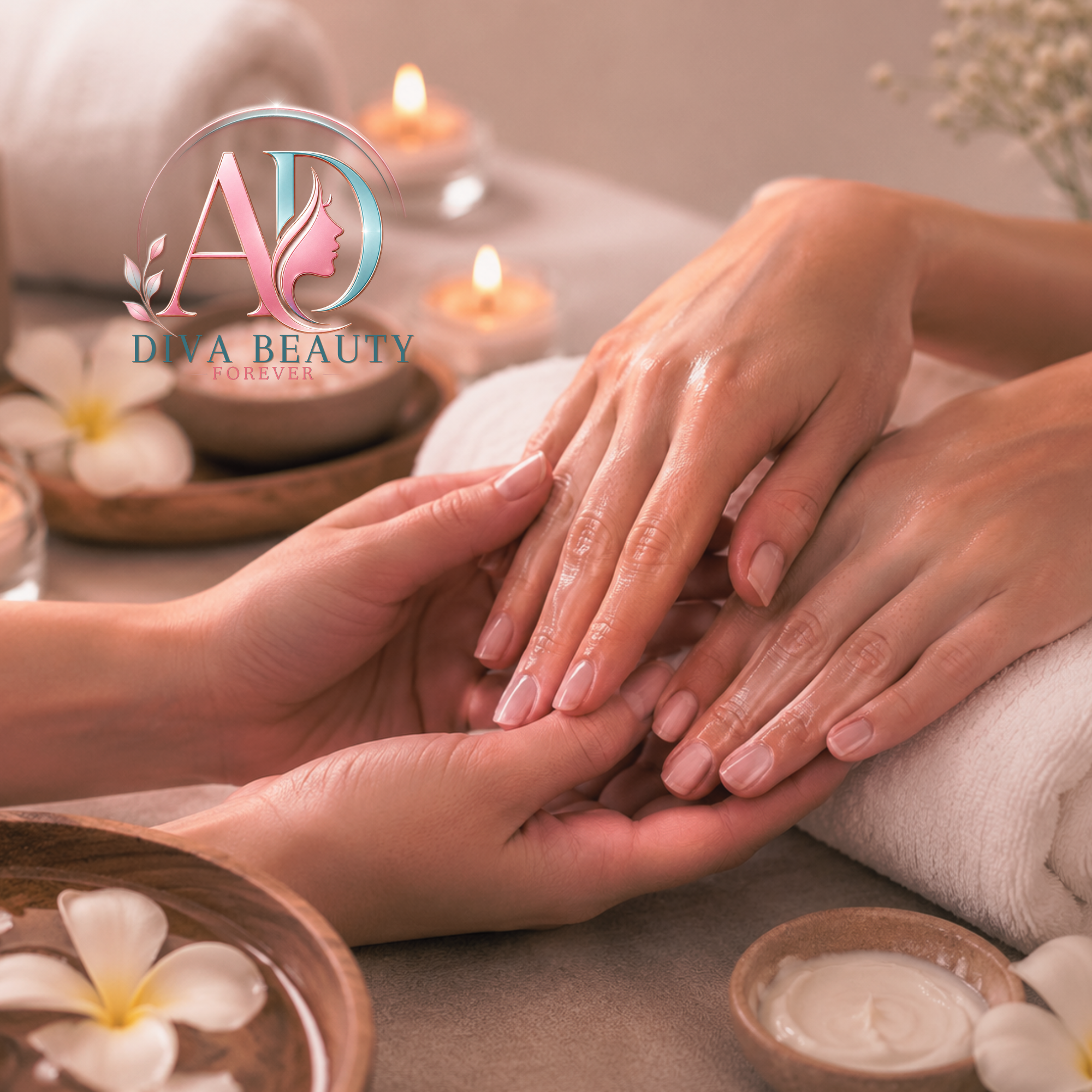 Tratament Hand Spa în Deva realizat la Diva Beauty Forever pentru hidratarea, exfolierea și rejuvenarea mâinilor.